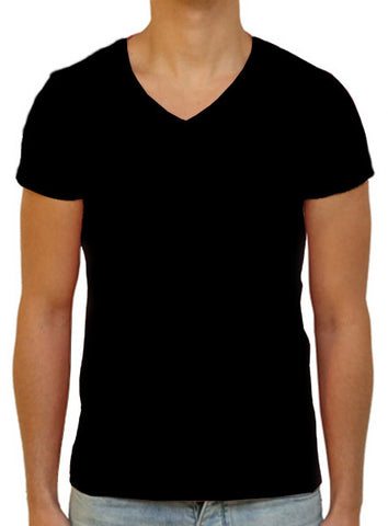 Slim V T-Shirt - Black