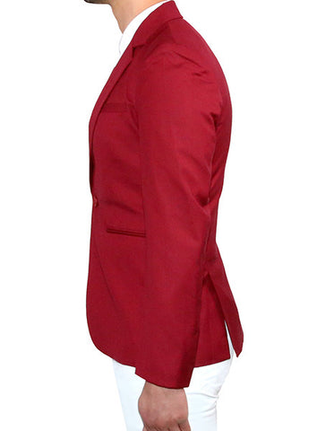 Modern Tailored Blazer - Burgundy