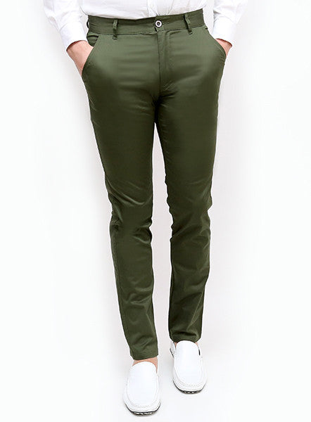 Slim Tapered Chino - Military Green Swuav'e Slim Tapered Chino - Military Green Swuav'e