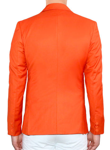 Modern Tailored Blazer - Flame Orange