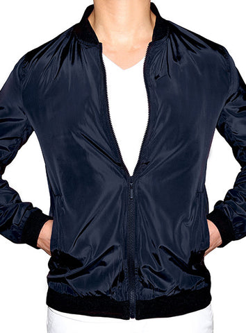 Prep Bomber Jacket - Navy