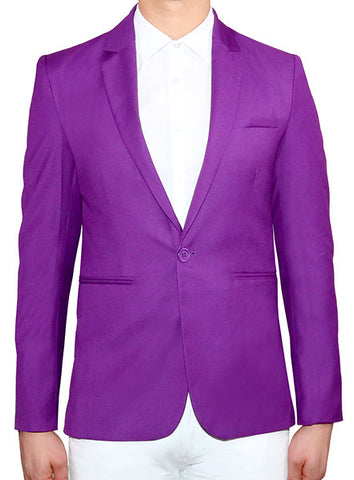 Modern Tailored Blazer - Royal Purple