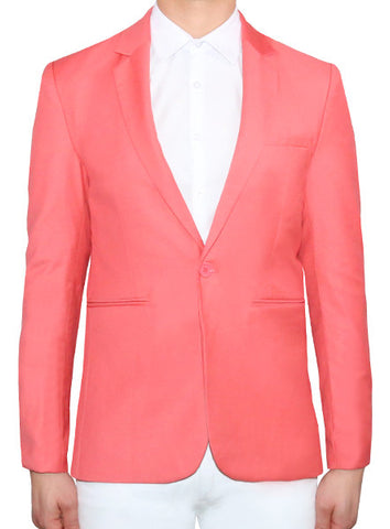 Modern Tailored Blazer - Salmon