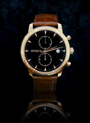 The Swuav'e Tiempo Watch - RoseGold/Brown