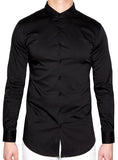 Slim Fitted Dress Shirt - Black