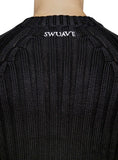 Ribbed Cable Knit - Black