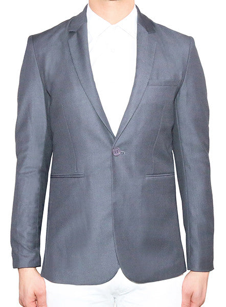 Modern Tailored Blazer - Charcoal