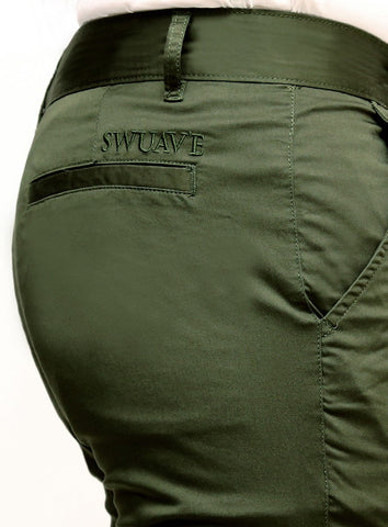 Slim Tapered Chino - Military Green