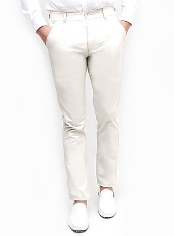 Slim Tapered Chino - Silver Grey