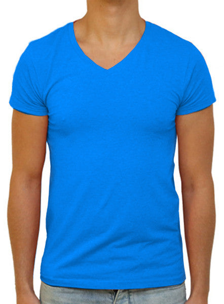 Slim V T-Shirt - Electric Blue