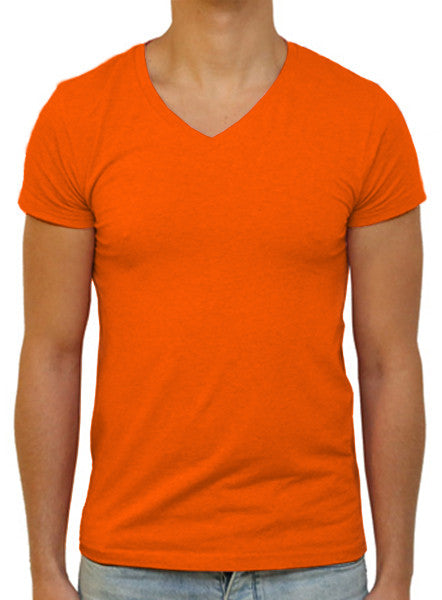 Slim V T-Shirt - Flame Orange