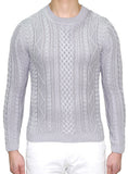 European Cable Knit - Ash Grey