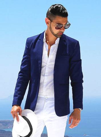 Modern Tailored Blazer - Navy