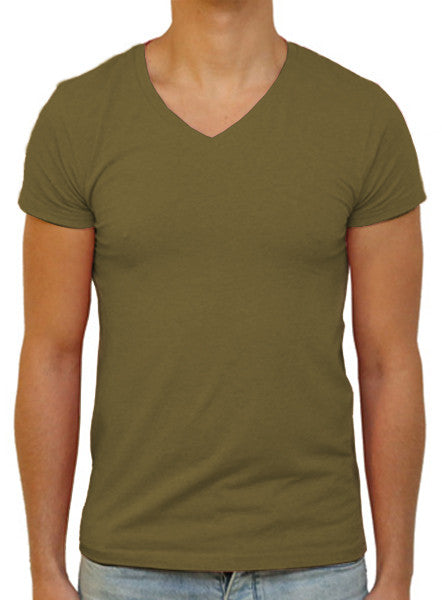 Slim V T-Shirt - Olive