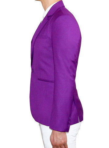 Modern Tailored Blazer - Royal Purple