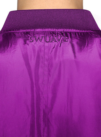 Prep Bomber Jacket - Royal Purple