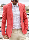 Modern Tailored Blazer - Salmon