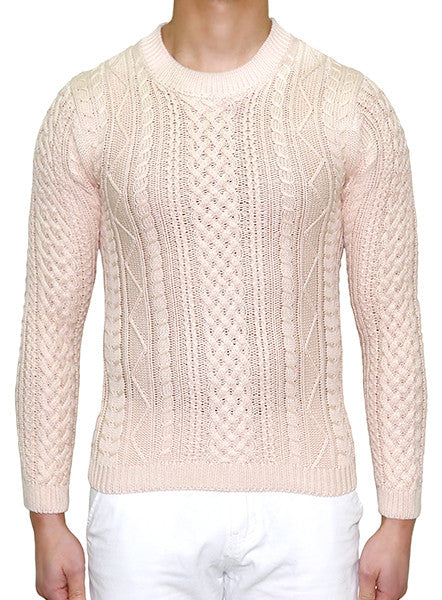 European Cable Knit - Sand