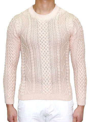 European Cable Knit - Sand