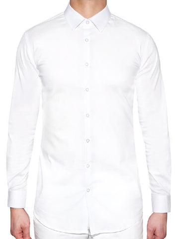 Slim Fitted Dress Shirt - White