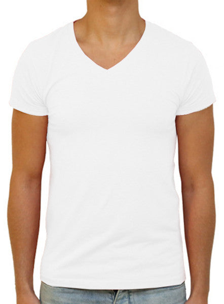 Slim V T-Shirt - White