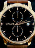 The Swuav'e Tiempo Watch - RoseGold/Brown